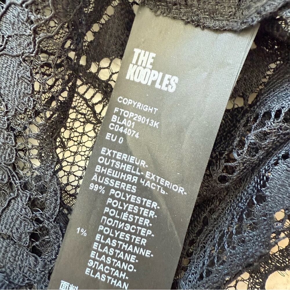 NWT!!! The Kooples women laces top size 0 or XS Retail 215$ - Picture 7 of 9